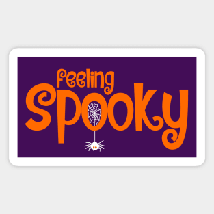 Feeling Spooky Design - Orange Text Magnet